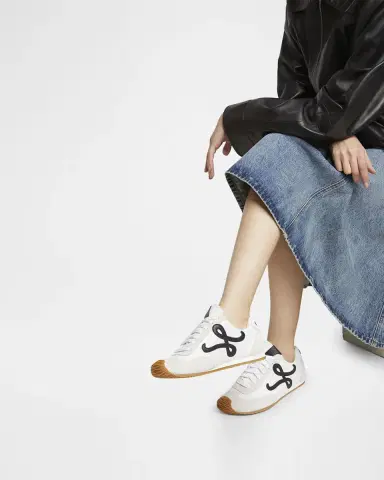 Loewe Flow Runner Suede and Leather Sneakers | Thumbnail 2 Loewe Flow Runner Suede and Leather Sneakers | Thumbnail 2
