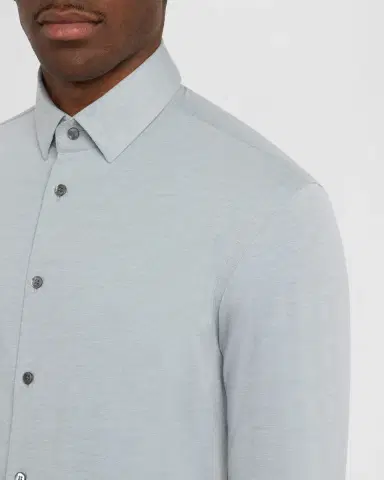Giorgio Armani Men's Flex Tortona Cotton Jersey Sport Shirt | Thumbnail 5 Giorgio Armani Men's Flex Tortona Cotton Jersey Sport Shirt | Thumbnail 5