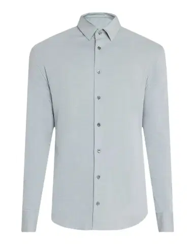 Giorgio Armani Men's Flex Tortona Cotton Jersey Sport Shirt | Thumbnail 1 Giorgio Armani Men's Flex Tortona Cotton Jersey Sport Shirt | Thumbnail 1