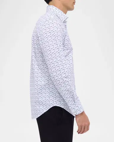 Bugatchi Men's OoohCotton James Cocktail-Print Sport Shirt | Thumbnail 6 Bugatchi Men's OoohCotton James Cocktail-Print Sport Shirt | Thumbnail 6