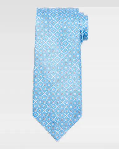 Stefano Ricci Men's Micro-Floral Silk Tie | Thumbnail 2 Stefano Ricci Men's Micro-Floral Silk Tie | Thumbnail 2
