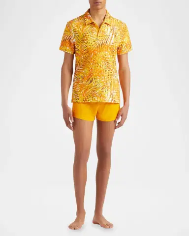 Vilebrequin Men 's Palm Leaves Camp Shirt | Thumbnail 2 Vilebrequin Men 's Palm Leaves Camp Shirt | Thumbnail 2