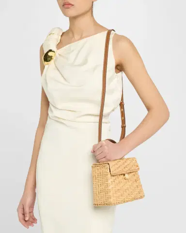 Cult Gaia Sybil Rattan Top-Handle Bag | Thumbnail 2 Cult Gaia Sybil Rattan Top-Handle Bag | Thumbnail 2