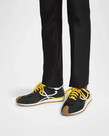 Loewe Men's Flow Runner 2.0 Nylon and Suede Sneakers | Thumbnail 2 Loewe Men's Flow Runner 2.0 Nylon and Suede Sneakers | Thumbnail 2