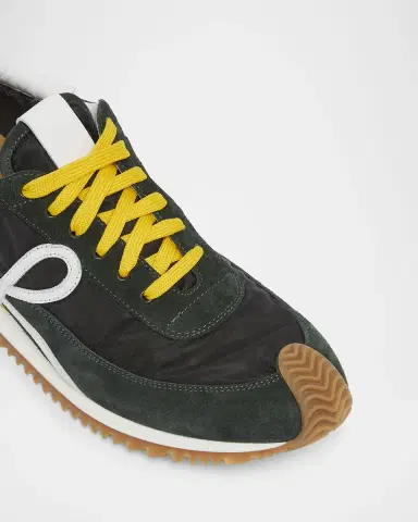 Loewe Men's Flow Runner 2.0 Nylon and Suede Sneakers | Thumbnail 5 Loewe Men's Flow Runner 2.0 Nylon and Suede Sneakers | Thumbnail 5