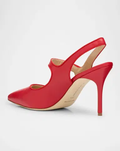 Manolo Blahnik Camparisli Leather Mary Jane Slingback Pumps | Thumbnail 4 Manolo Blahnik Camparisli Leather Mary Jane Slingback Pumps | Thumbnail 4