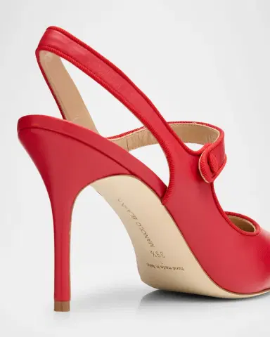 Manolo Blahnik Camparisli Leather Mary Jane Slingback Pumps | Thumbnail 6 Manolo Blahnik Camparisli Leather Mary Jane Slingback Pumps | Thumbnail 6