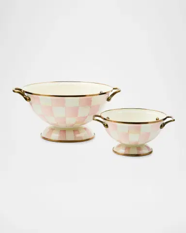 MacKenzie-Childs Rosy Check Almost Everything Bowl | Thumbnail 2 MacKenzie-Childs Rosy Check Almost Everything Bowl | Thumbnail 2