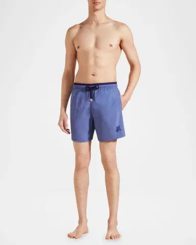 Vilebrequin Men's Les Unis Bicolor Swim Trunks | Thumbnail 4 Vilebrequin Men's Les Unis Bicolor Swim Trunks | Thumbnail 4