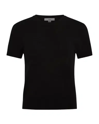 Vince Short-Sleeve Cashmere-Blend Tee | Thumbnail 1 Vince Short-Sleeve Cashmere-Blend Tee | Thumbnail 1