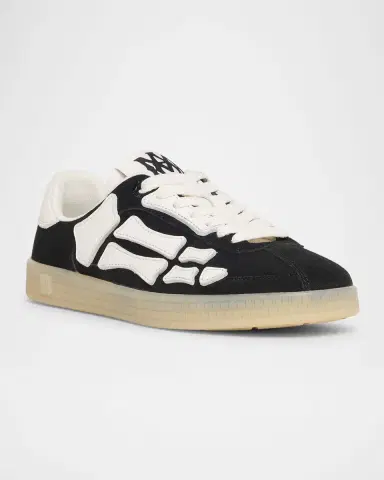 Amiri Pacific Bones Mixed Leather Sneakers | Thumbnail 3 Amiri Pacific Bones Mixed Leather Sneakers | Thumbnail 3