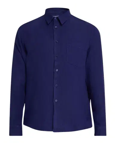 Vilebrequin Men 's Caroubis Solid Linen Sport Shirt | Thumbnail 1 Vilebrequin Men 's Caroubis Solid Linen Sport Shirt | Thumbnail 1