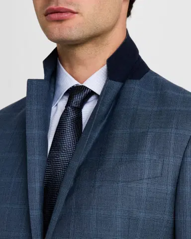 Giorgio Armani Men 's Blurred Windowpane 240G Suit | Thumbnail 8 Giorgio Armani Men 's Blurred Windowpane 240G Suit | Thumbnail 8