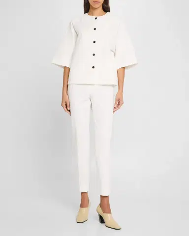 Lafayette 148 New York Stanton Cropped Techno Stretch Twill Pants | Thumbnail 2 Lafayette 148 New York Stanton Cropped Techno Stretch Twill Pants | Thumbnail 2
