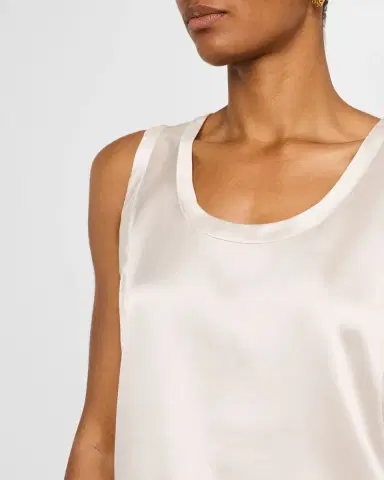 Lafayette 148 New York Perla Luxe Reversible Silk Charmeuse Shell | Thumbnail 5 Lafayette 148 New York Perla Luxe Reversible Silk Charmeuse Shell | Thumbnail 5