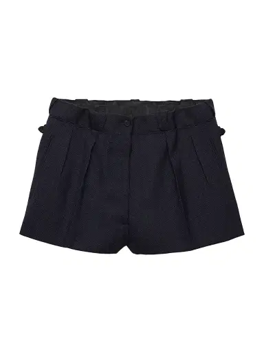 Prada Women's Chevron Wool Shorts - Blue | Thumbnail 1 Prada Women's Chevron Wool Shorts - Blue | Thumbnail 1