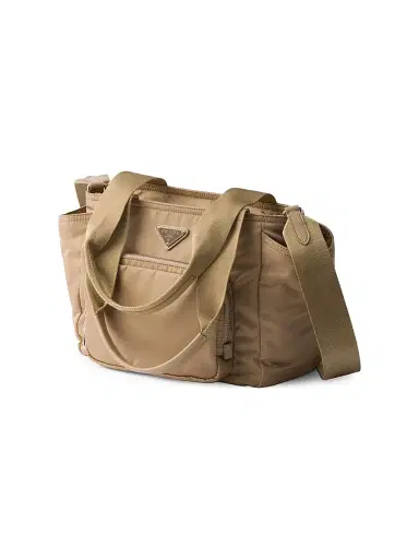 Prada Women's Re-Nylon Tote Bag - Light Brown | Thumbnail 5 Prada Women's Re-Nylon Tote Bag - Light Brown | Thumbnail 5