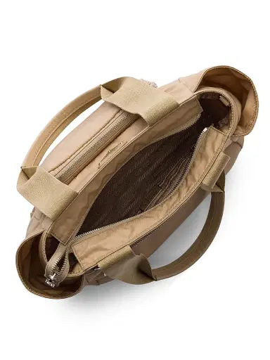 Prada Women's Re-Nylon Tote Bag - Light Brown | Thumbnail 6 Prada Women's Re-Nylon Tote Bag - Light Brown | Thumbnail 6
