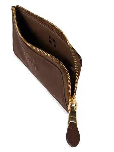 Miu Miu Women's Nappa Leather Envelope Card Holder | Thumbnail 3 Miu Miu Women's Nappa Leather Envelope Card Holder | Thumbnail 3