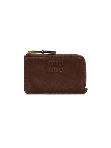 Miu Miu Women's Nappa Leather Envelope Card Holder | Thumbnail 1 Miu Miu Women's Nappa Leather Envelope Card Holder | Thumbnail 1
