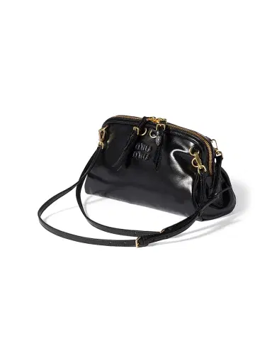 Miu Miu Women's Leather Clutch - Black | Thumbnail 5 Miu Miu Women's Leather Clutch - Black | Thumbnail 5