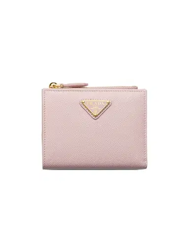 Prada Women's Saffiano Leather Wallet - Pink | Thumbnail 1 Prada Women's Saffiano Leather Wallet - Pink | Thumbnail 1