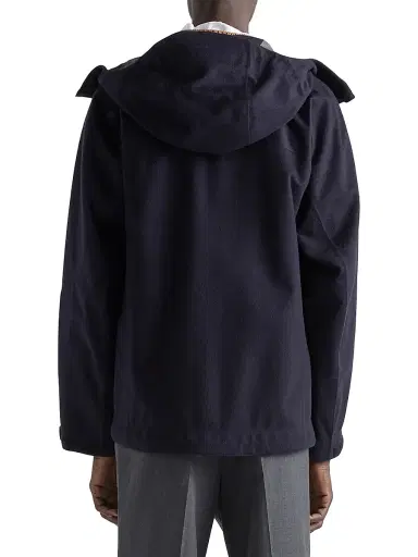 Prada Men's Hooded Cashmere Jacket - Blue - Size XL | Thumbnail 4 Prada Men's Hooded Cashmere Jacket - Blue - Size XL | Thumbnail 4