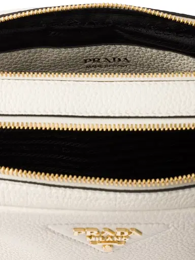 Prada Women's Small Leather Shoulder Bag - White | Thumbnail 4 Prada Women's Small Leather Shoulder Bag - White | Thumbnail 4