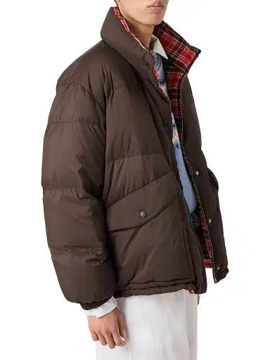Miu Miu Women's Technical Pongé Reversible Down Jacket | Thumbnail 5 Miu Miu Women's Technical Pongé Reversible Down Jacket | Thumbnail 5