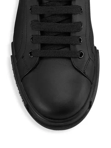 Dolce & Gabbana Men's Portofino Leather Sneakers | Thumbnail 4 Dolce & Gabbana Men's Portofino Leather Sneakers | Thumbnail 4