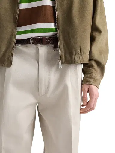 Prada Men's Cotton Pants - Beige Khaki - Size 40 | Thumbnail 5 Prada Men's Cotton Pants - Beige Khaki - Size 40 | Thumbnail 5