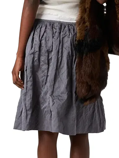 Miu Miu Women's Duchesse Skirt - Grey - Size 0 | Thumbnail 2 Miu Miu Women's Duchesse Skirt - Grey - Size 0 | Thumbnail 2