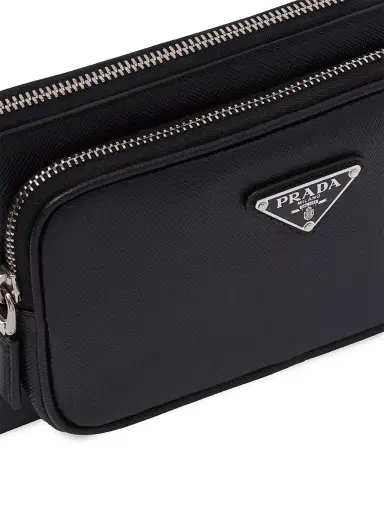 Prada Men's Saffiano Leather Belt Bag | Thumbnail 6 Prada Men's Saffiano Leather Belt Bag | Thumbnail 6