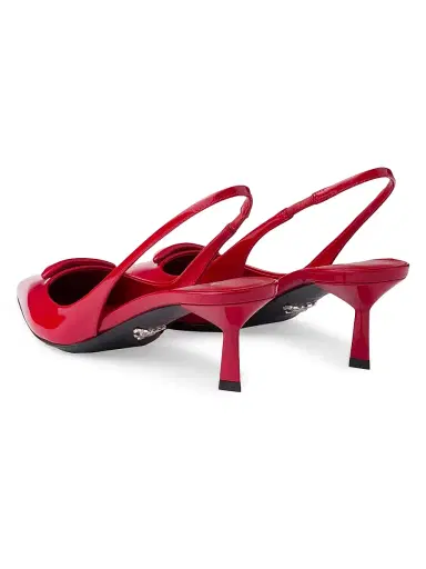 Prada Women's Patent Leather 55MM Slingback Pumps | Thumbnail 3 Prada Women's Patent Leather 55MM Slingback Pumps | Thumbnail 3