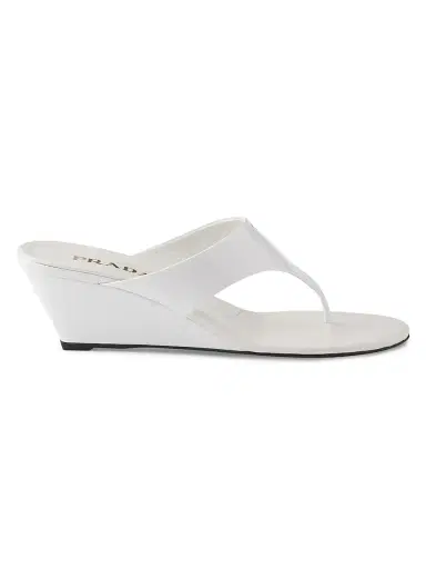 Prada Women's Patent Leather Thong Sandals | Thumbnail 1 Prada Women's Patent Leather Thong Sandals | Thumbnail 1