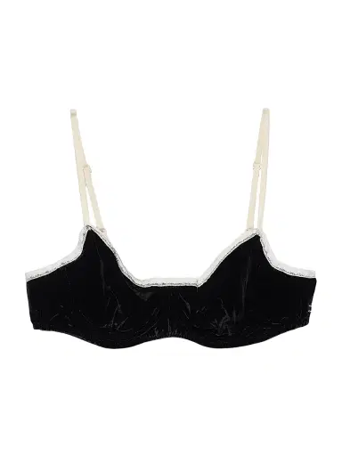 Prada Women's Velvet Bra - Black - Size 6 | Thumbnail 1 Prada Women's Velvet Bra - Black - Size 6 | Thumbnail 1