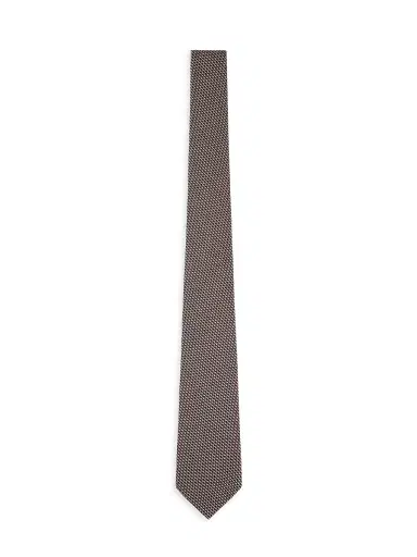 Giorgio Armani Men's Textured Woven Silk Jacquard Tie | Thumbnail 1 Giorgio Armani Men's Textured Woven Silk Jacquard Tie | Thumbnail 1