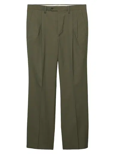 Prada Men's Wide-Leg Wool Pants - Green | Thumbnail 1 Prada Men's Wide-Leg Wool Pants - Green | Thumbnail 1