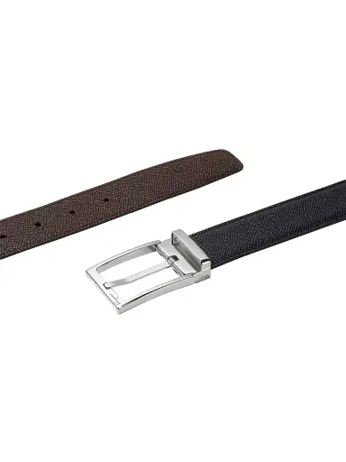 Ferragamo Men's Buckle Cut-to-Size Leather Belt - Nero Hickory - Size 38 | Thumbnail 4 Ferragamo Men's Buckle Cut-to-Size Leather Belt - Nero Hickory - Size 38 | Thumbnail 4
