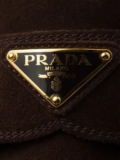 Prada Women's Suede Loafers - Dark Brown | Thumbnail 5 Prada Women's Suede Loafers - Dark Brown | Thumbnail 5