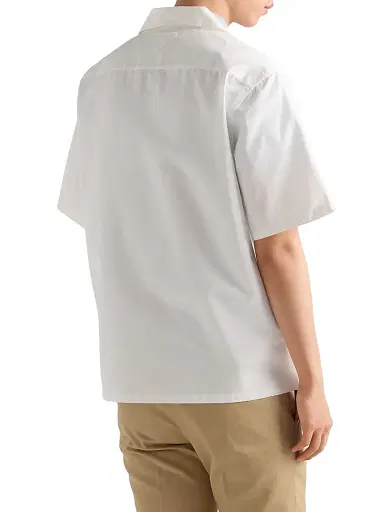 Prada Men's Printed Cotton Bowling Shirt | Thumbnail 3 Prada Men's Printed Cotton Bowling Shirt | Thumbnail 3