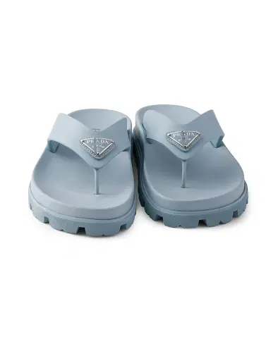 Prada Women's Rubber Thong Sandals - Blue - Size 5 | Thumbnail 2 Prada Women's Rubber Thong Sandals - Blue - Size 5 | Thumbnail 2