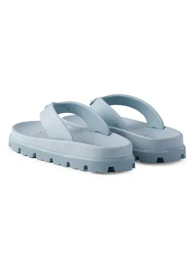 Prada Women's Rubber Thong Sandals - Blue - Size 5 | Thumbnail 3 Prada Women's Rubber Thong Sandals - Blue - Size 5 | Thumbnail 3