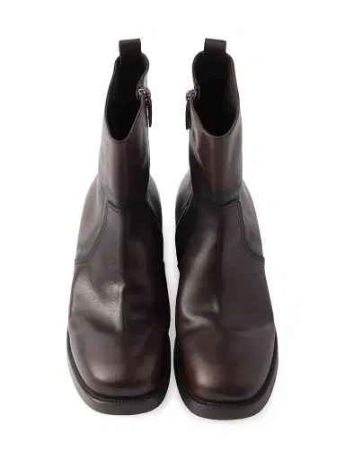 Prada Women's Leather Mid-Calf Boots - Brown | Thumbnail 2 Prada Women's Leather Mid-Calf Boots - Brown | Thumbnail 2