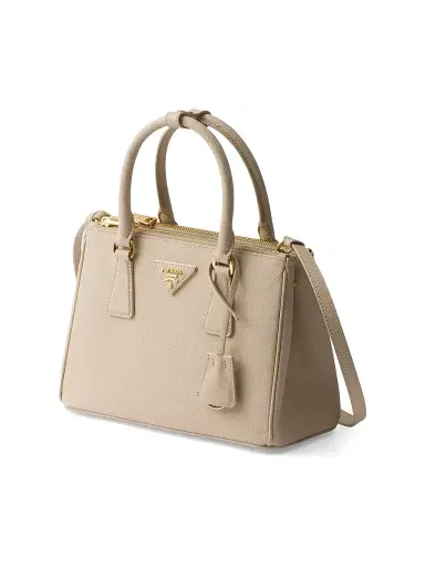 Prada Women's Galleria Saffiano Leather Top Handle Bag - Beige Khaki | Thumbnail 2 Prada Women's Galleria Saffiano Leather Top Handle Bag - Beige Khaki | Thumbnail 2