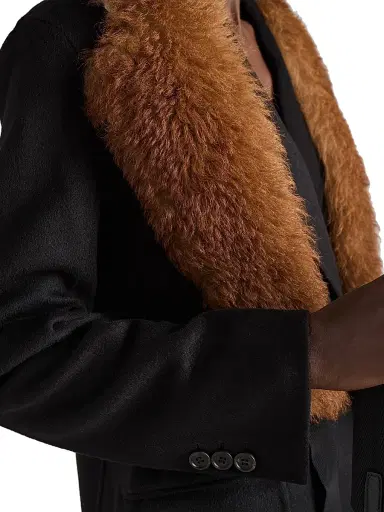 Prada Women's Double-Breasted Double Cashwool Coat - Black | Thumbnail 6 Prada Women's Double-Breasted Double Cashwool Coat - Black | Thumbnail 6