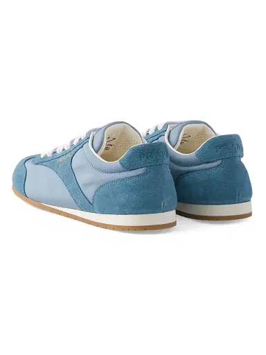 Prada Women's Re-Nylon and Suede Sneakers - Blue | Thumbnail 3 Prada Women's Re-Nylon and Suede Sneakers - Blue | Thumbnail 3
