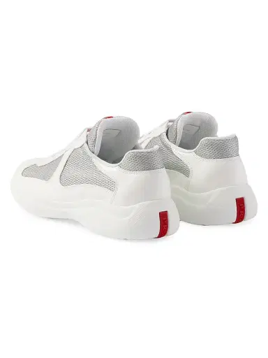 Prada Women's America's Cup Biker Fabric Sneakers - White - Size 11 | Thumbnail 4 Prada Women's America's Cup Biker Fabric Sneakers - White - Size 11 | Thumbnail 4