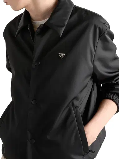 Prada Men's Re-Nylon Blouson Jacket | Thumbnail 4 Prada Men's Re-Nylon Blouson Jacket | Thumbnail 4
