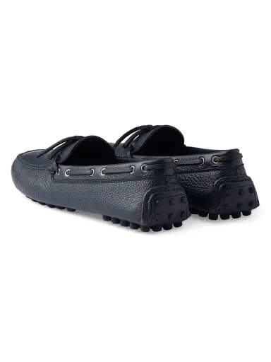 Prada Men's Leather Driving Shoe - Blue | Thumbnail 2 Prada Men's Leather Driving Shoe - Blue | Thumbnail 2